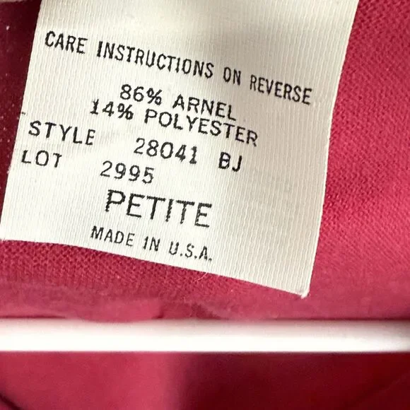 Vtg Donna Richard Gilligan Omalley Nightgown Women Pettite Lace Pockets USA - Picture 12 of 13